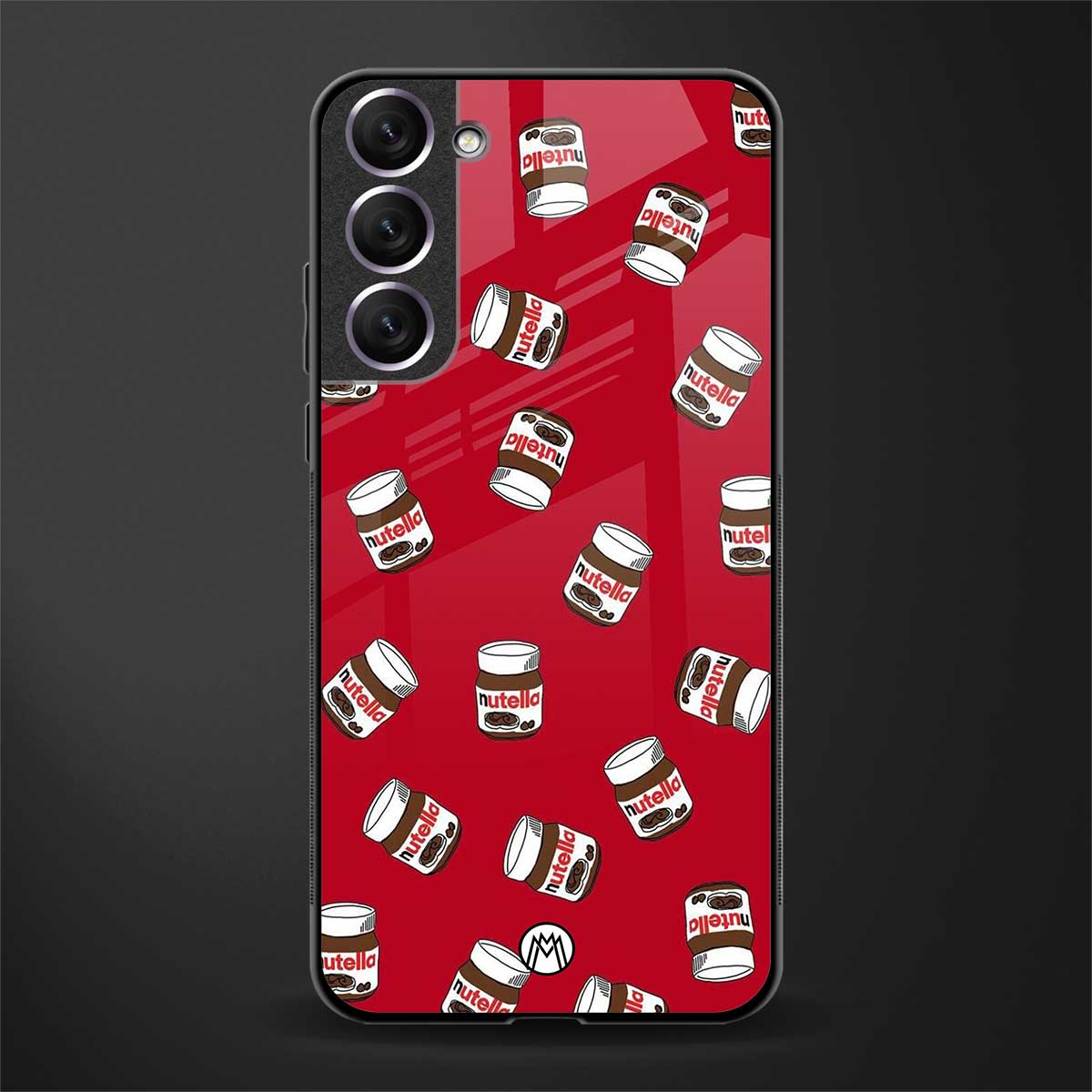 red nutella glass case for samsung galaxy s21 plus image