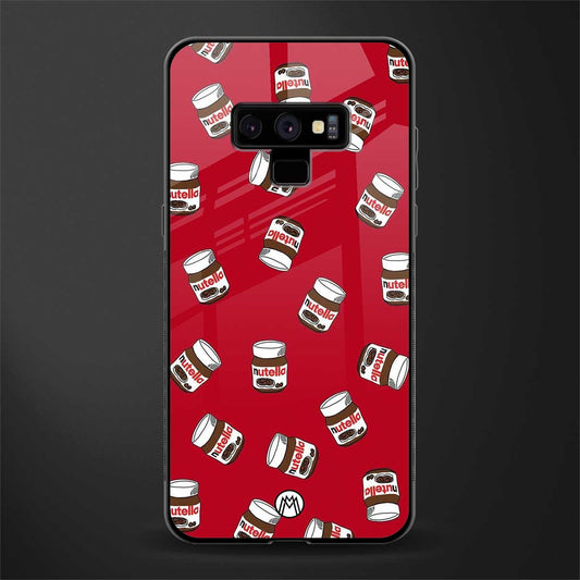 red nutella glass case for samsung galaxy note 9 image