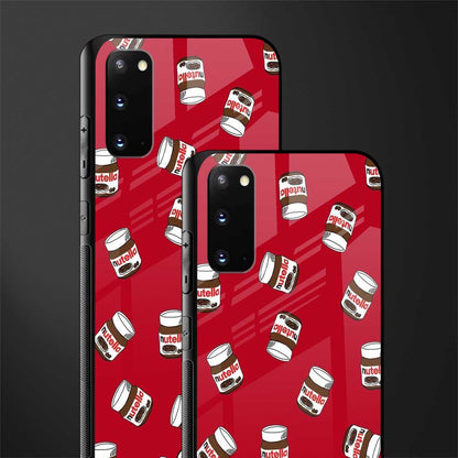red nutella glass case for samsung galaxy s20 image-2
