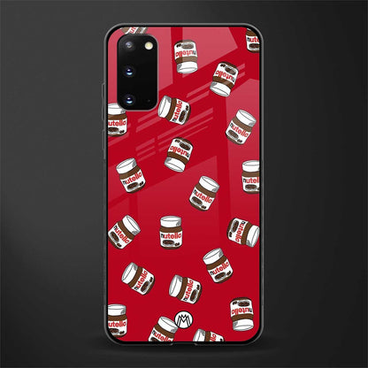 red nutella glass case for samsung galaxy s20 image