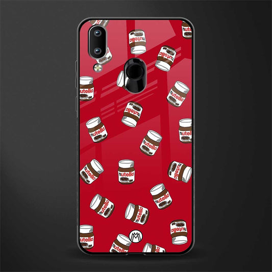 red nutella glass case for vivo y91 image