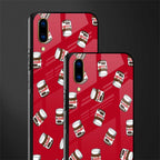 red nutella glass case for vivo v11 pro image-2