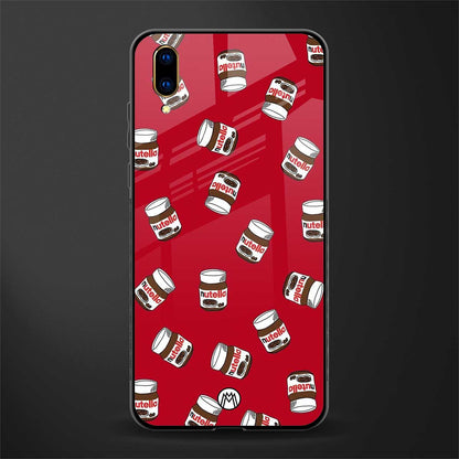 red nutella glass case for vivo v11 pro image