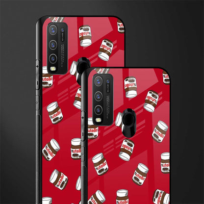 red nutella glass case for vivo y30 image-2