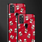 red nutella glass case for samsung galaxy a21s image-2