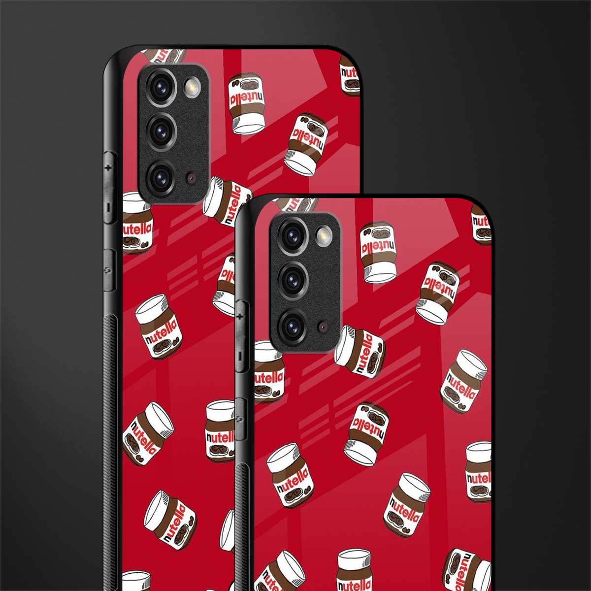 red nutella glass case for samsung galaxy note 20 image-2