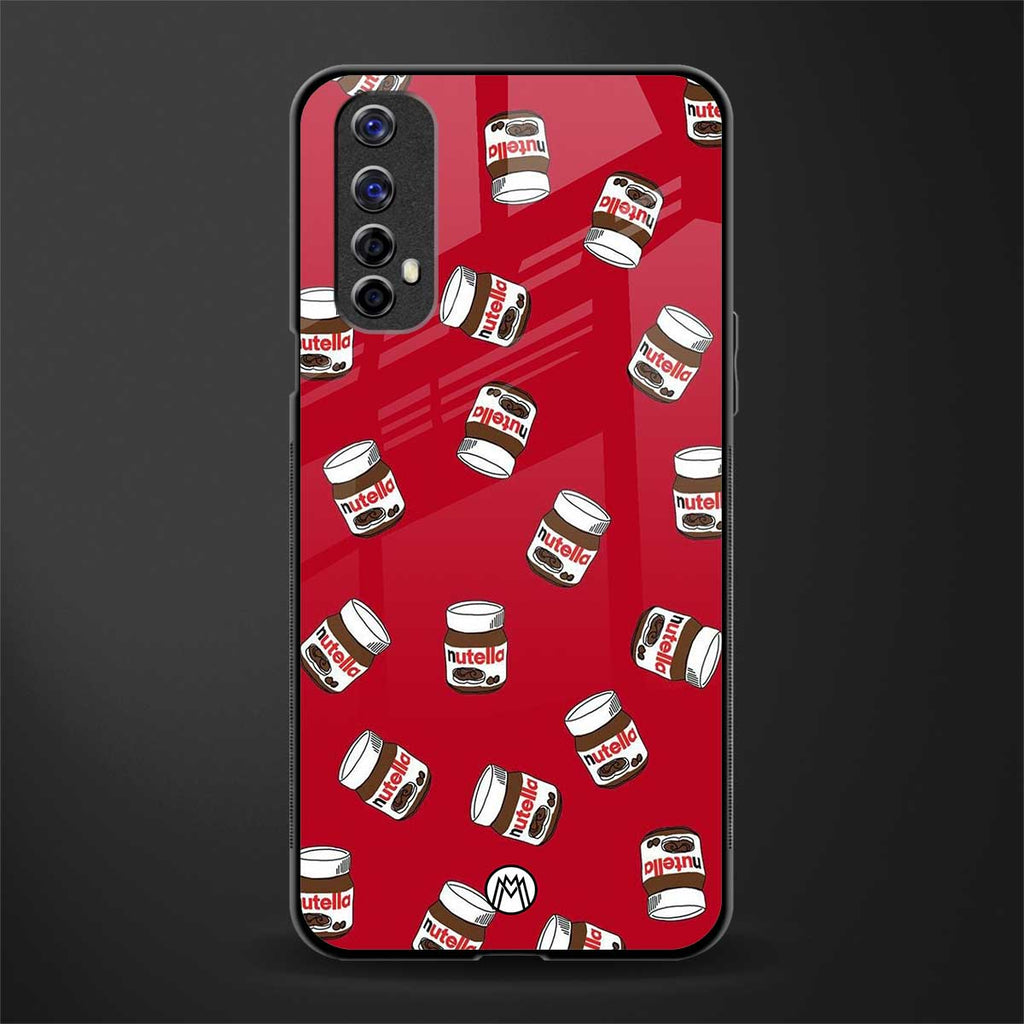 red nutella glass case for realme narzo 20 pro image