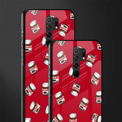 red nutella glass case for poco m2 image-2