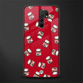 red nutella glass case for poco m2 image