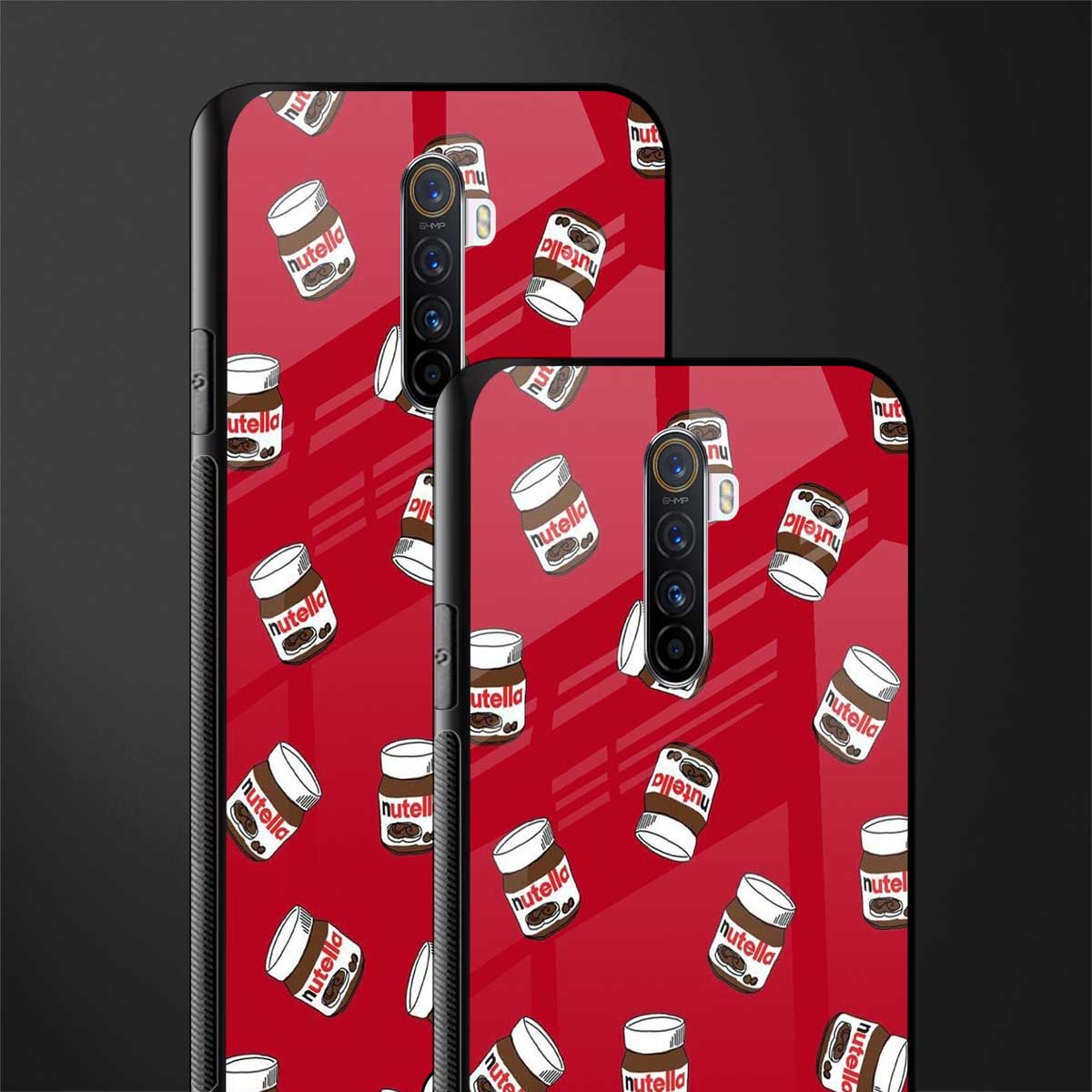 red nutella glass case for realme x2 pro image-2