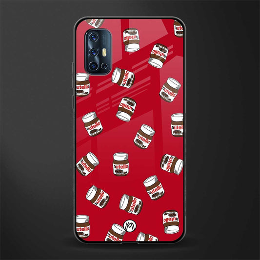 red nutella glass case for vivo v17 image