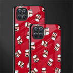 red nutella glass case for oppo f17 image-2