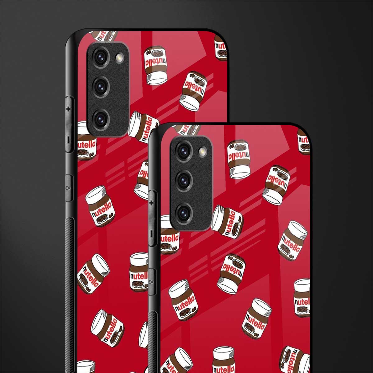 red nutella glass case for samsung galaxy s20 fe image-2