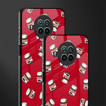 red nutella glass case for mi 10i image-2