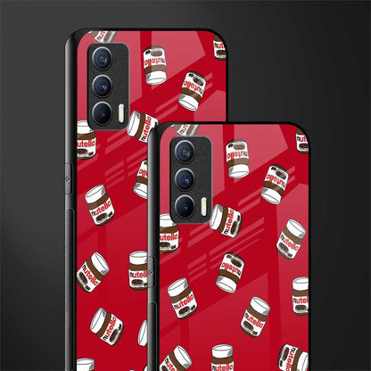 red nutella glass case for realme x7 image-2