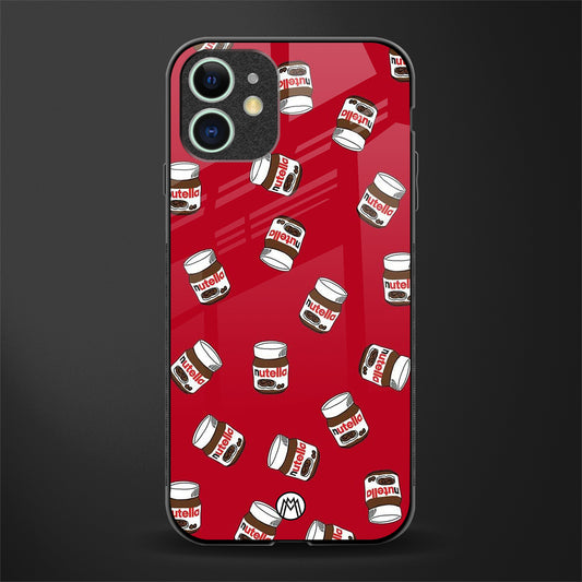 red nutella glass case for iphone 12 mini image