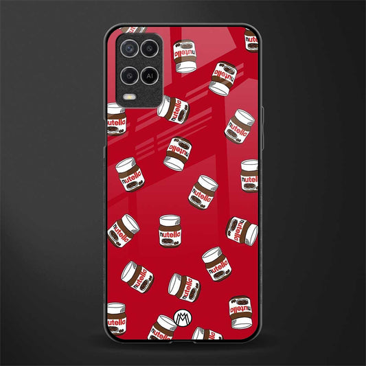 red nutella glass case for oppo a54 image