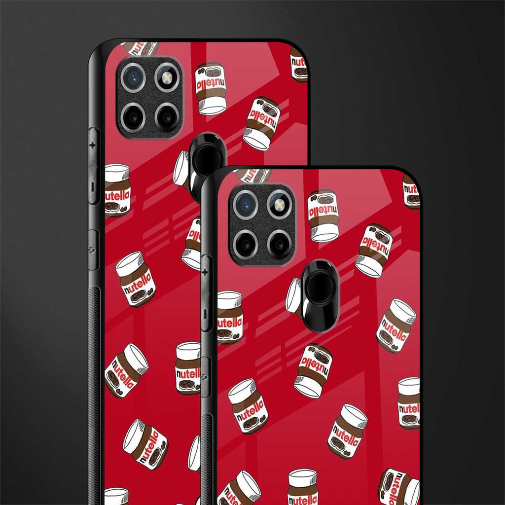 red nutella glass case for realme c21 image-2