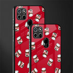 red nutella glass case for realme c21 image-2