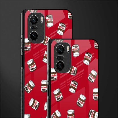 red nutella glass case for mi 11x 5g image-2