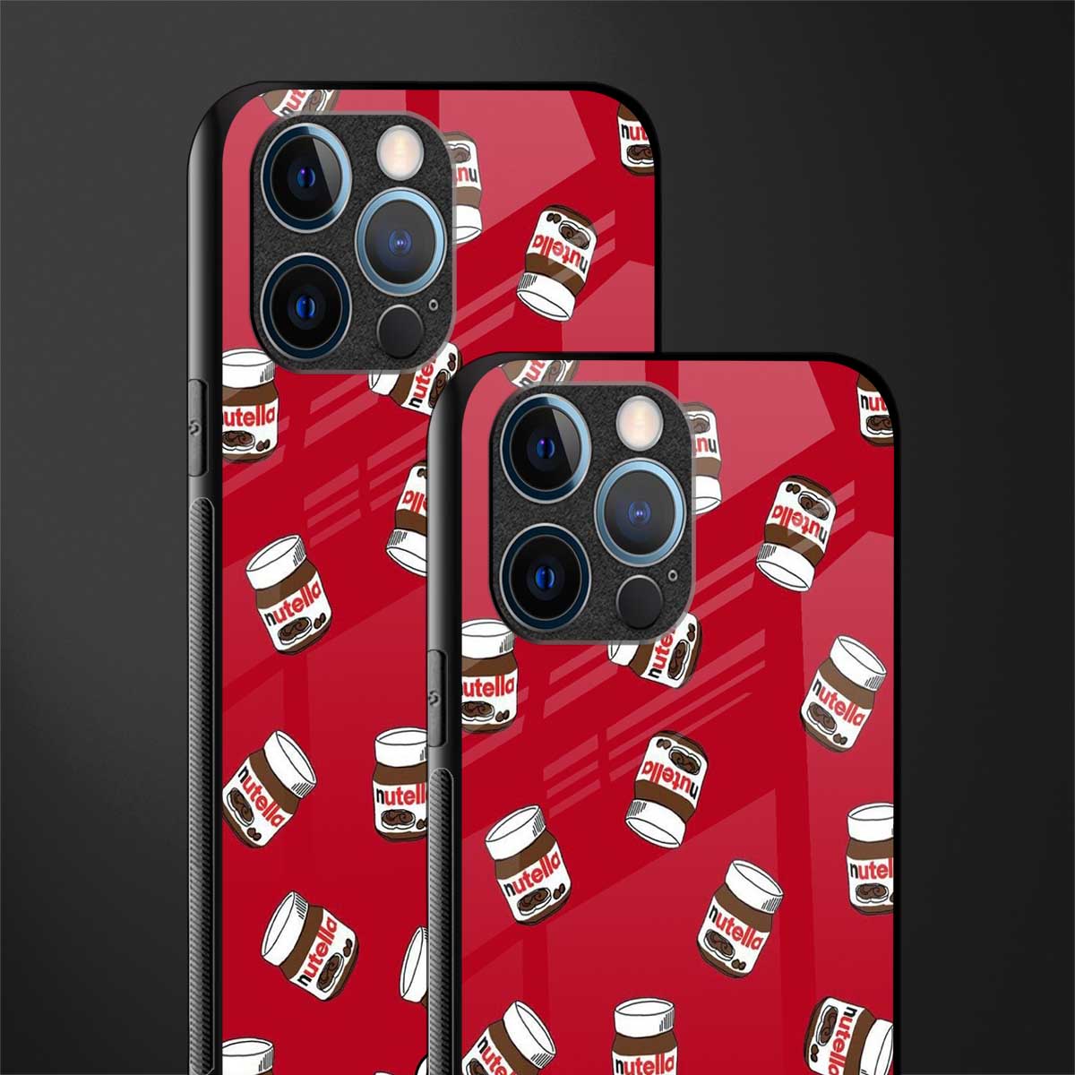 red nutella glass case for iphone 12 pro image-2