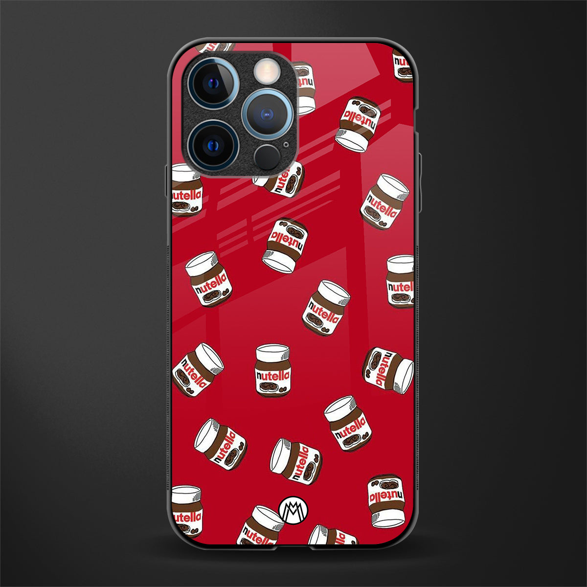 red nutella glass case for iphone 12 pro image