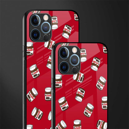 red nutella glass case for iphone 14 pro max image-2