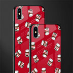 red nutella glass case for iphone xs max image-2