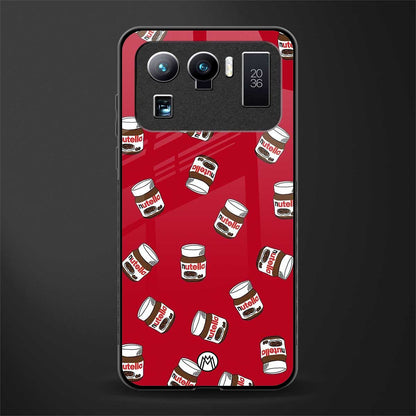 red nutella glass case for mi 11 ultra 5g image