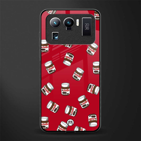 red nutella glass case for mi 11 ultra 5g image