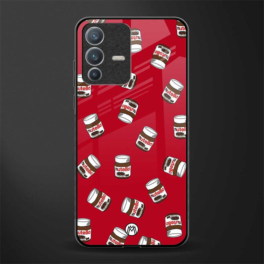 red nutella glass case for vivo v23 pro 5g image