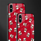 red nutella glass case for iphone x image-2