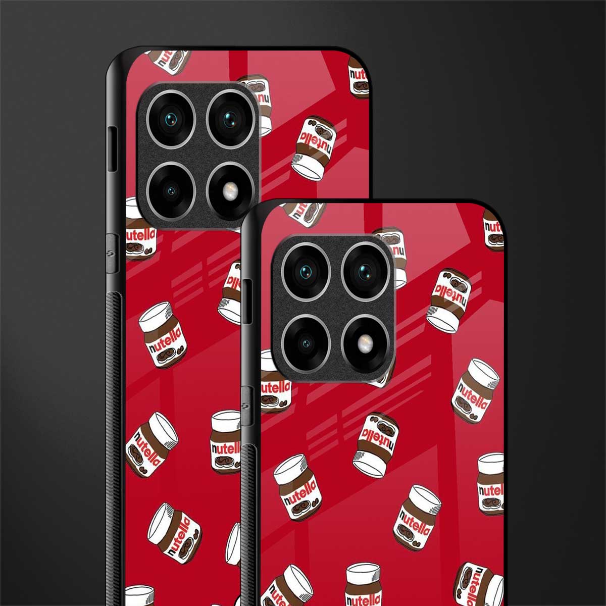 red nutella glass case for oneplus 10 pro 5g image-2