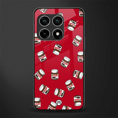 red nutella glass case for oneplus 10 pro 5g image