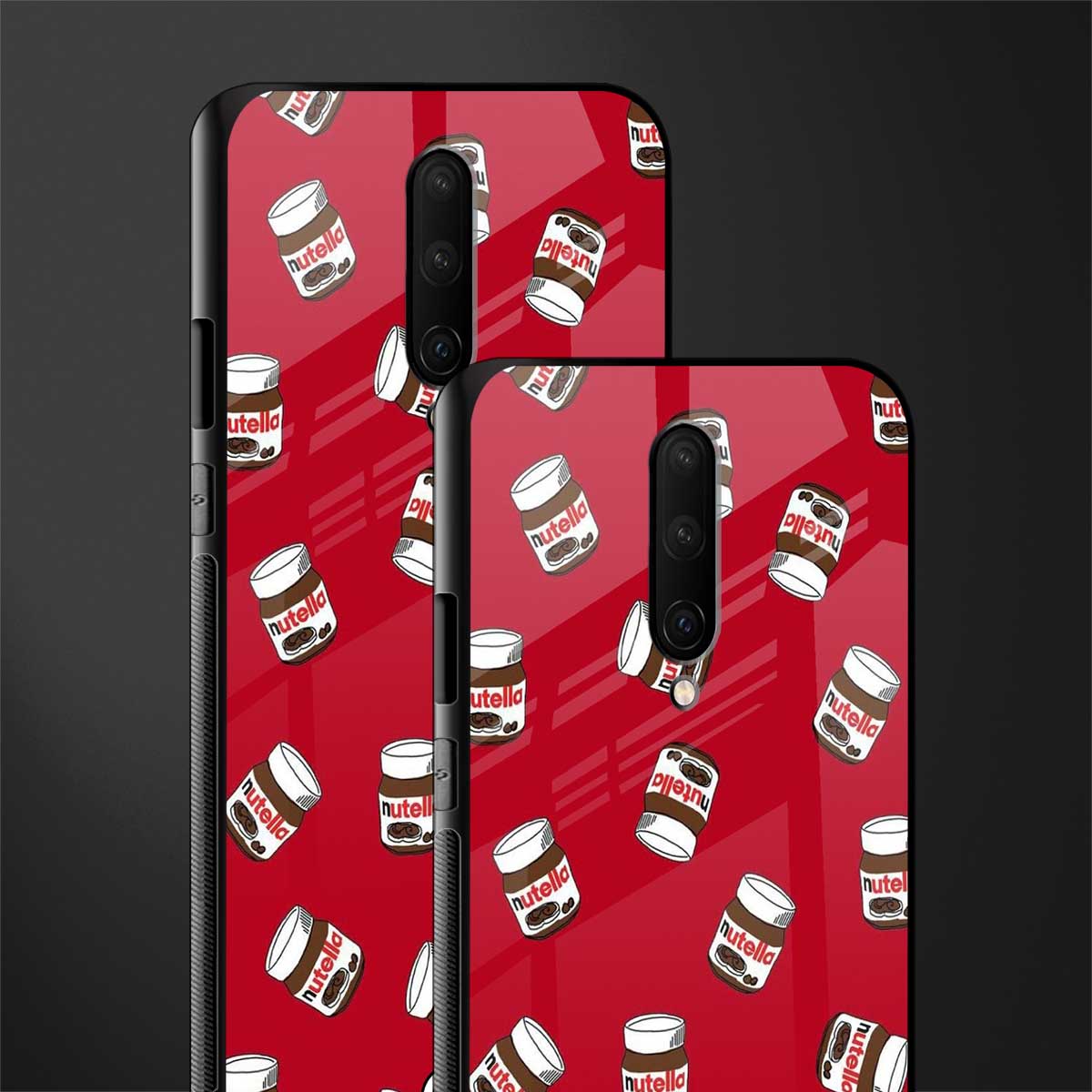 red nutella glass case for oneplus 7 pro image-2
