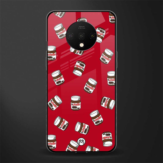 red nutella glass case for oneplus 7t image