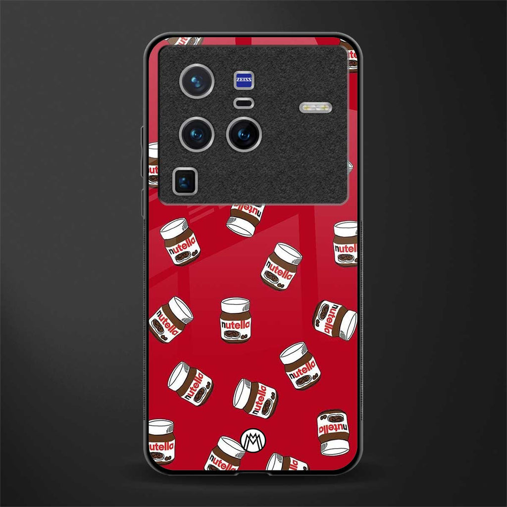 red nutella glass case for vivo x80 pro 5g image