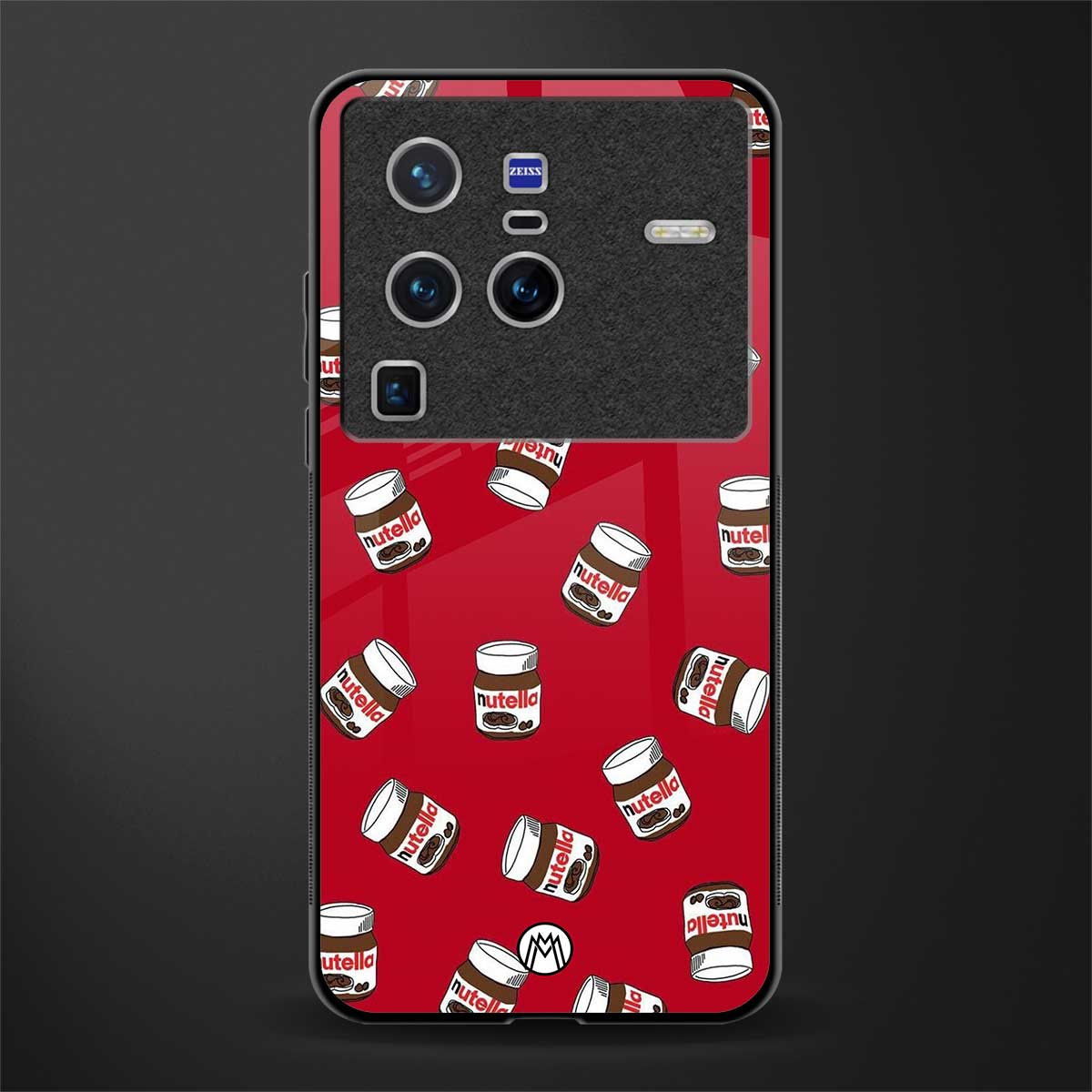 red nutella glass case for vivo x80 pro 5g image