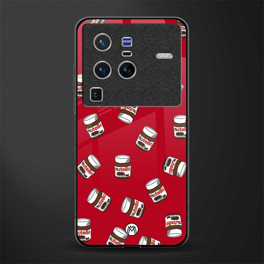 red nutella glass case for vivo x80 pro 5g image