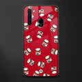 red nutella glass case for samsung a21 image