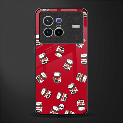red nutella glass case for vivo x80 image