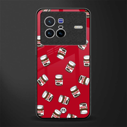 red nutella glass case for vivo x80 image