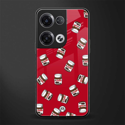 red nutella back phone cover | glass case for oppo reno 8 pro