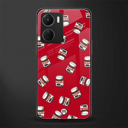 red nutella back phone cover | glass case for vivo y16