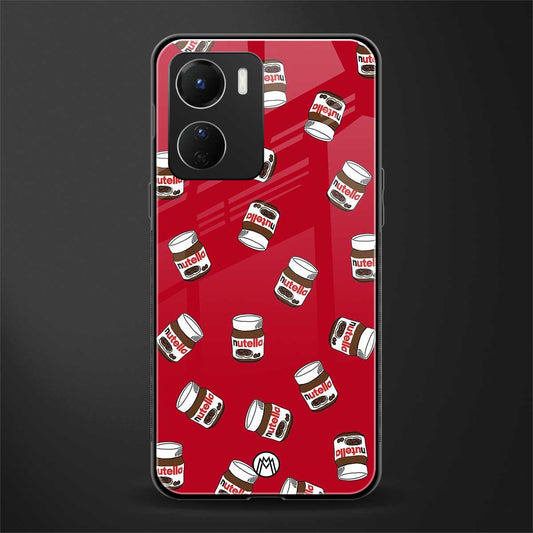 red nutella back phone cover | glass case for vivo y16