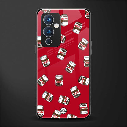 red nutella back phone cover | glass case for oneplus 9