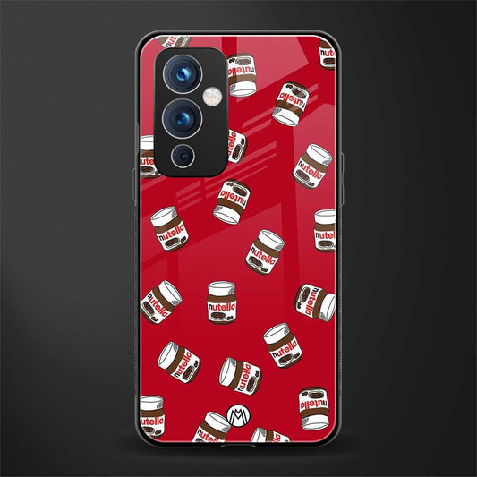 red nutella back phone cover | glass case for oneplus 9
