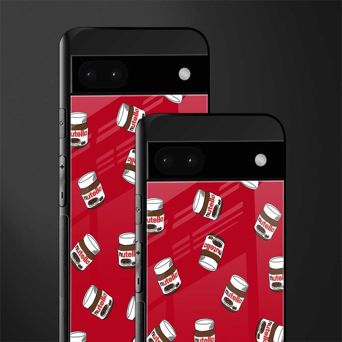 red nutella back phone cover | glass case for google pixel 6a