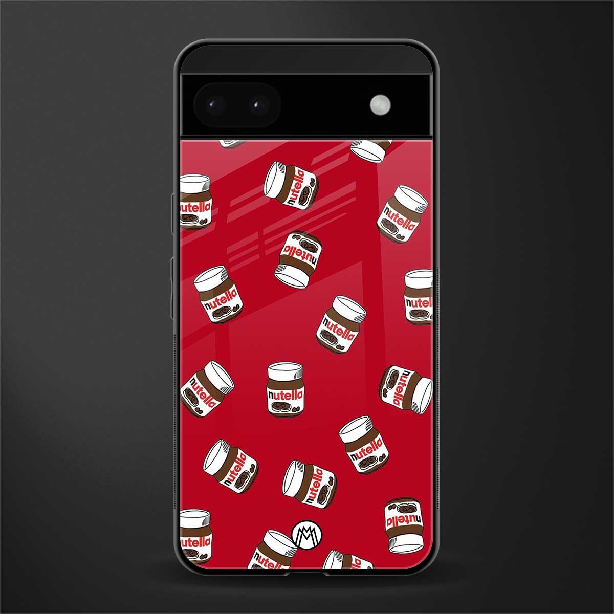 red nutella back phone cover | glass case for google pixel 6a