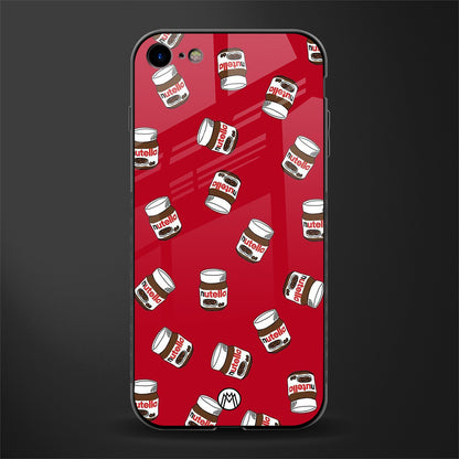 red nutella glass case for iphone se 2020 image